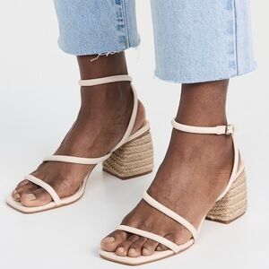 INTENTIONALLY BLANK Cream Strappy Sandals 40
